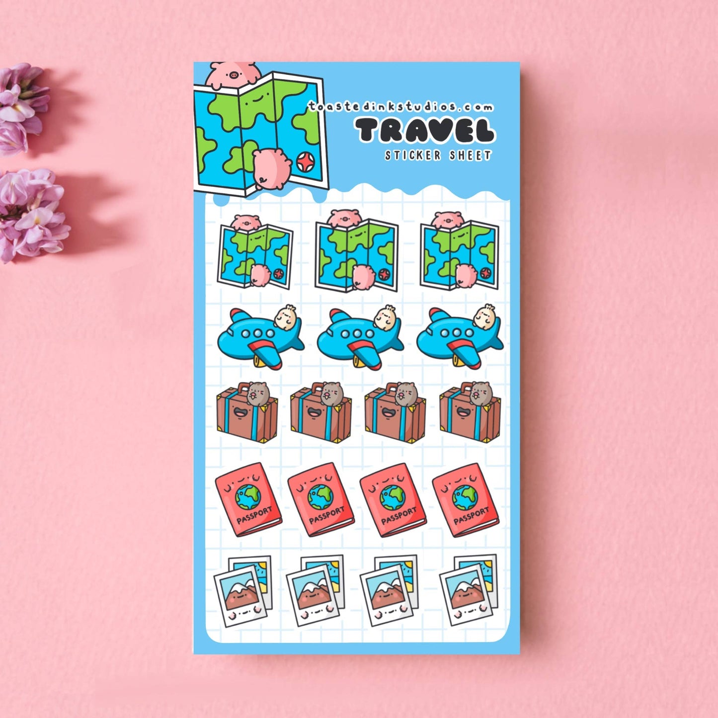 Toastedink - Cute Travel Planner Stickers