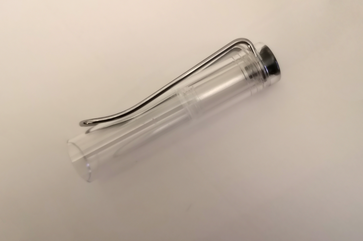 Clear Demonstrator Rainbow Nib Fountain Pen: Extra Fine / Tin