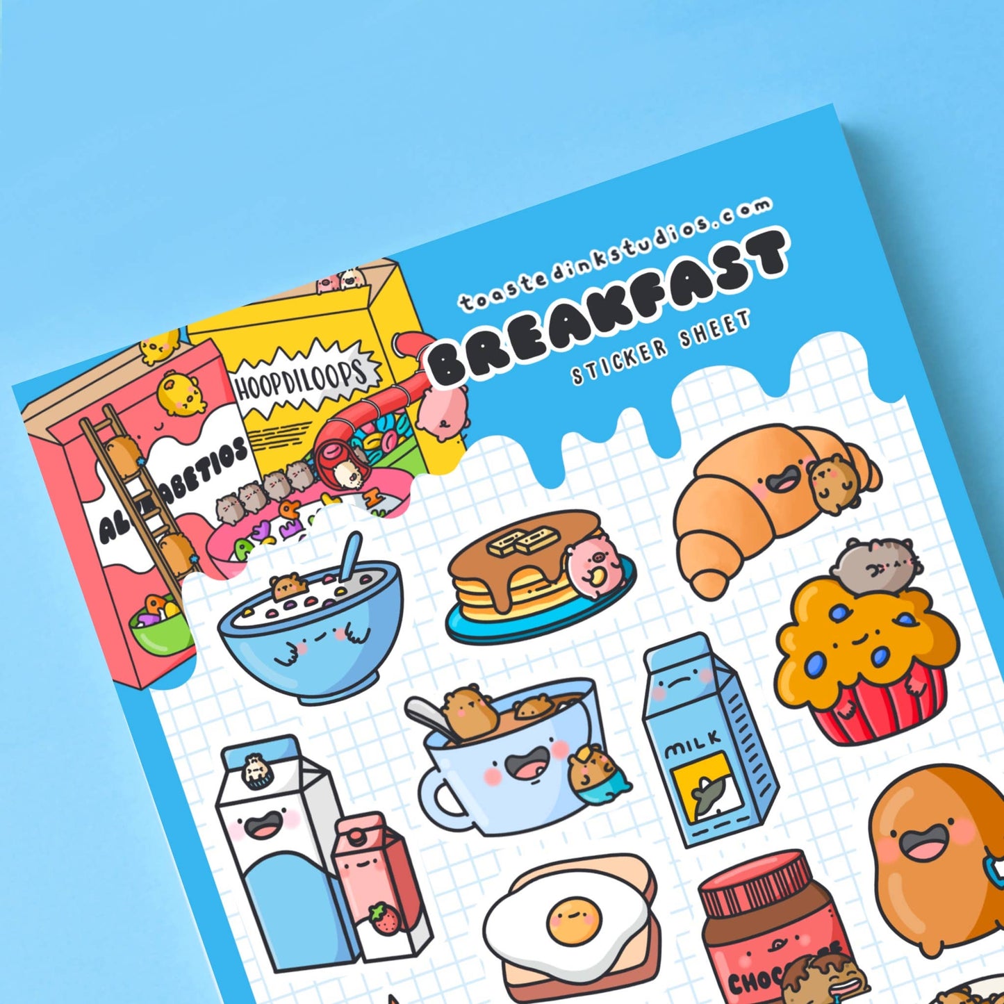 Toastedink - Breakfast A5 Sticker Sheet