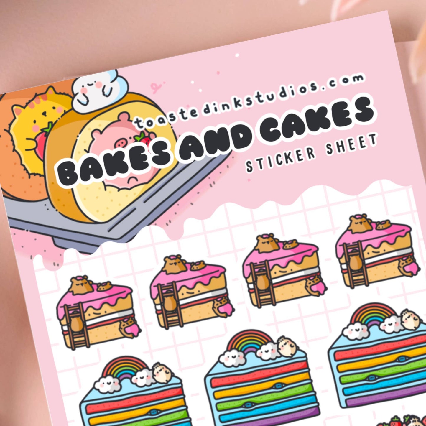 Toastedink - Cute Cakes Planner Stickers