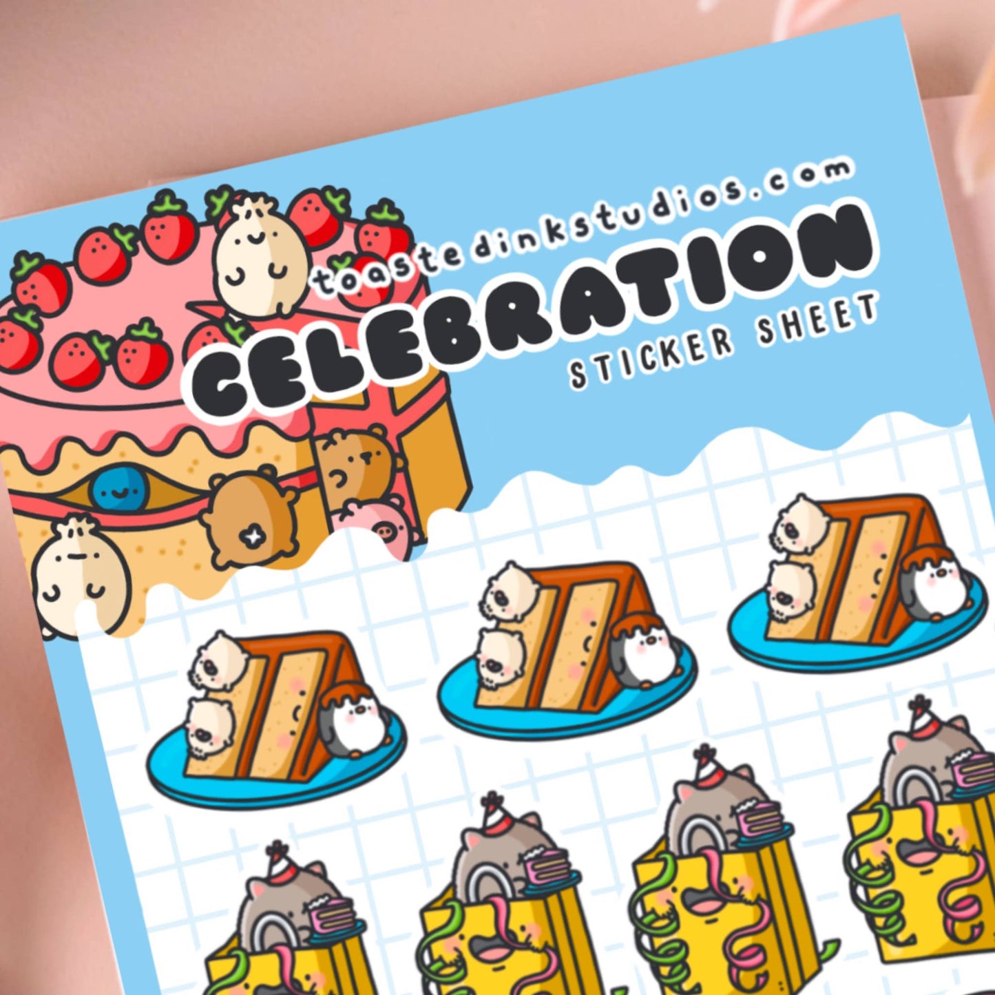Toastedink - Cute Party Celebration Planner Stickers