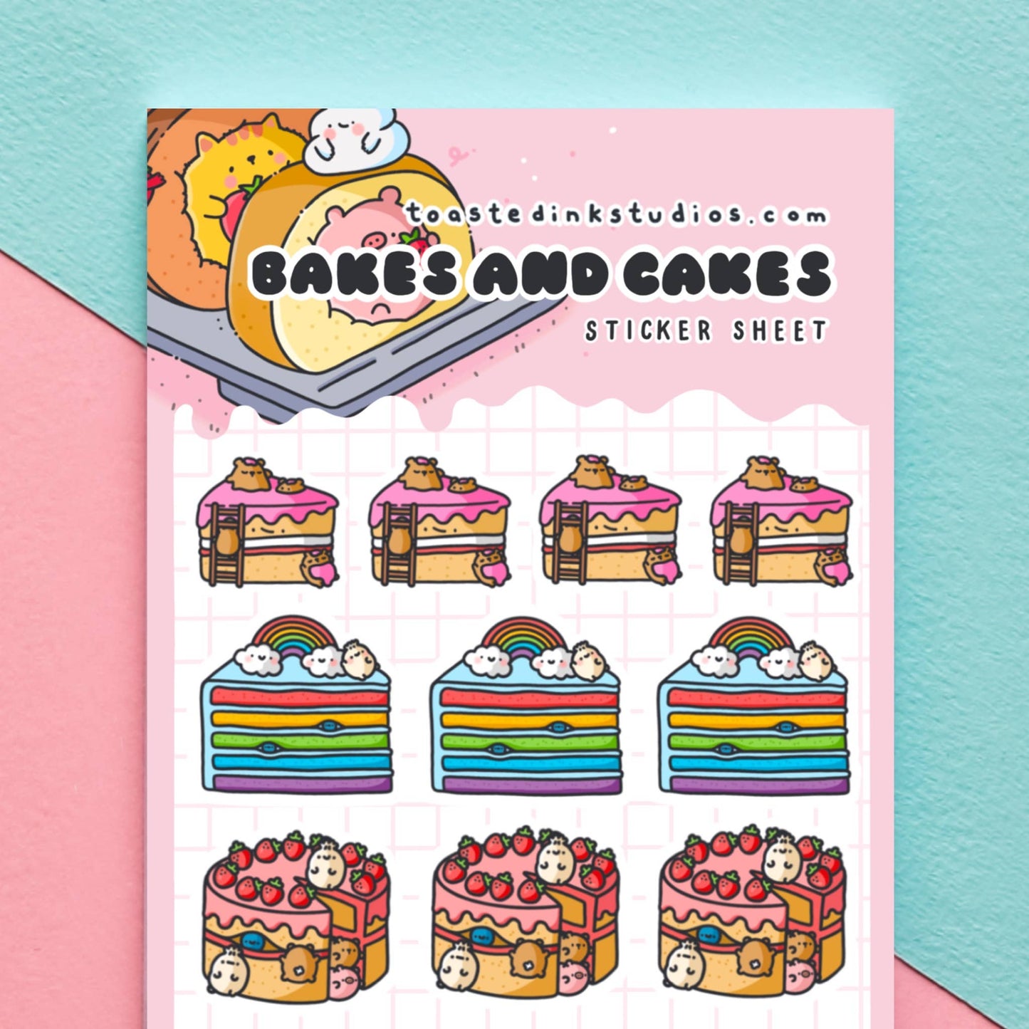Toastedink - Cute Cakes Planner Stickers
