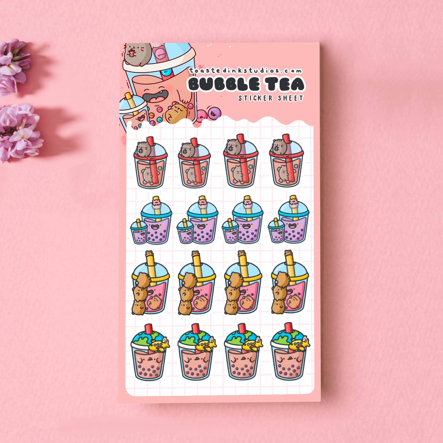 Toastedink - Cute Bubble Tea Planner Stickers