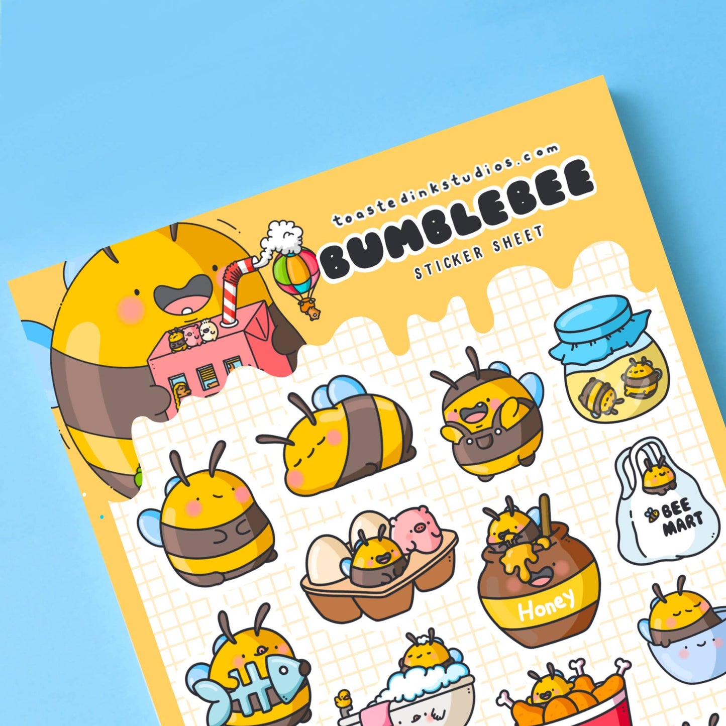 Toastedink - Bumblebee A5 Sticker Sheet