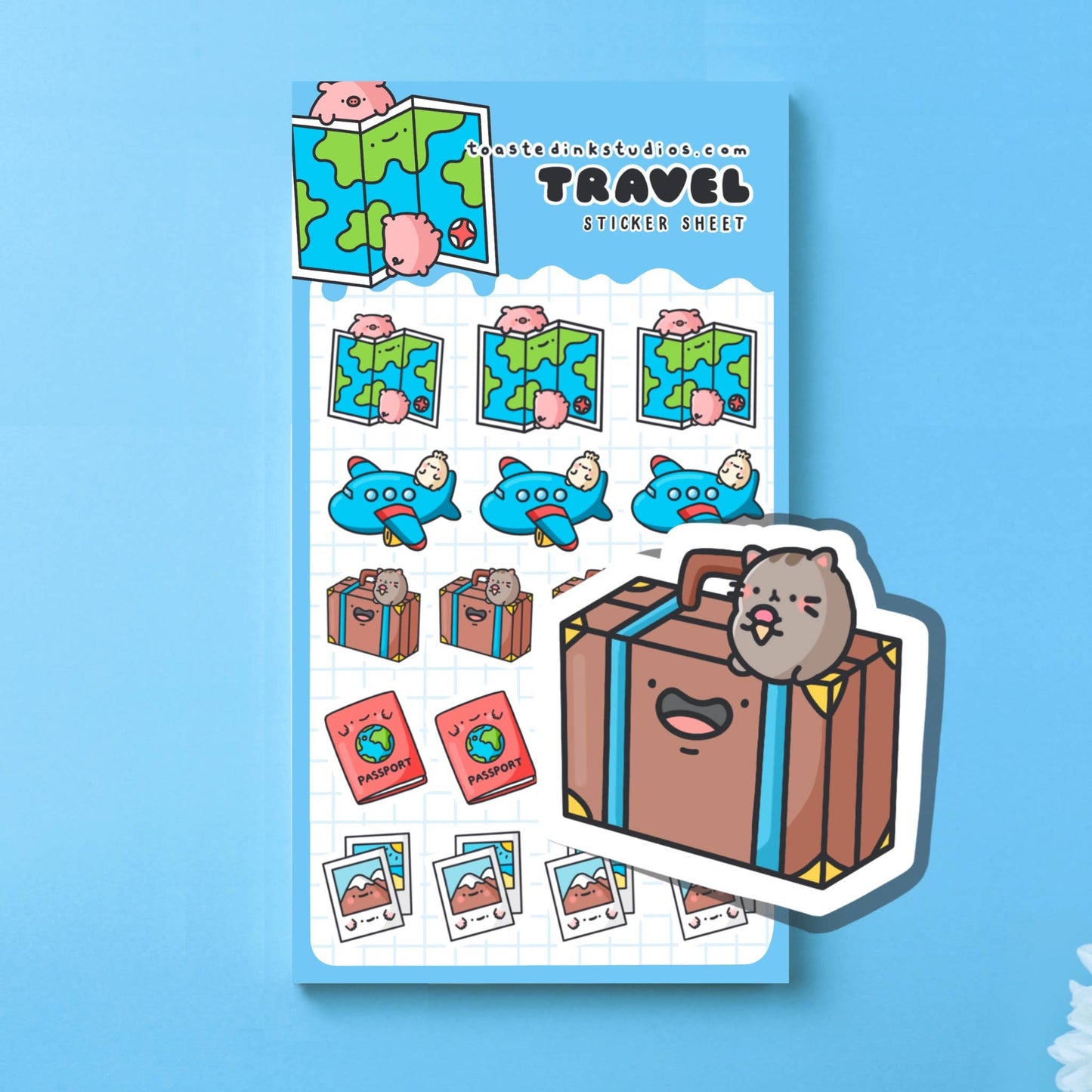 Toastedink - Cute Travel Planner Stickers