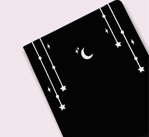 To the moon and back A5 Dot Grid Journal